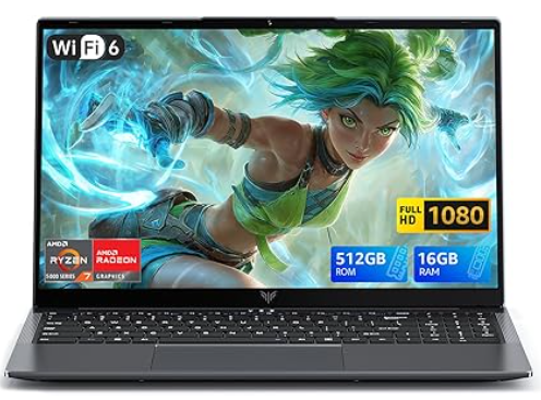 ACEMAGIC 15,6 Pulgadas Ordenador Portátil Procesador Ryzen 7 5700U