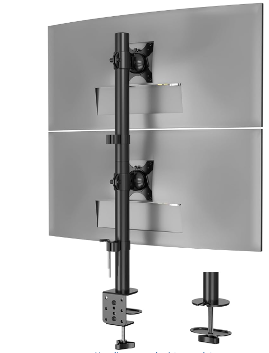 BONTEC Soporte Doble Monitor Vertical para Monitores de 13 a 34 Pulgadas