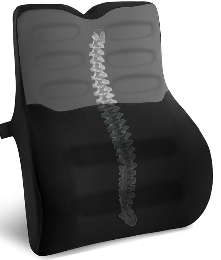 Cojin Lumbar Coche, Cojin Lumbar Silla Oficina con Esponja Memoria