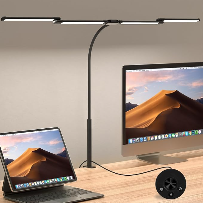 Comely Lampara Escritorio 24W, 120cm Lámpara de Escritorio