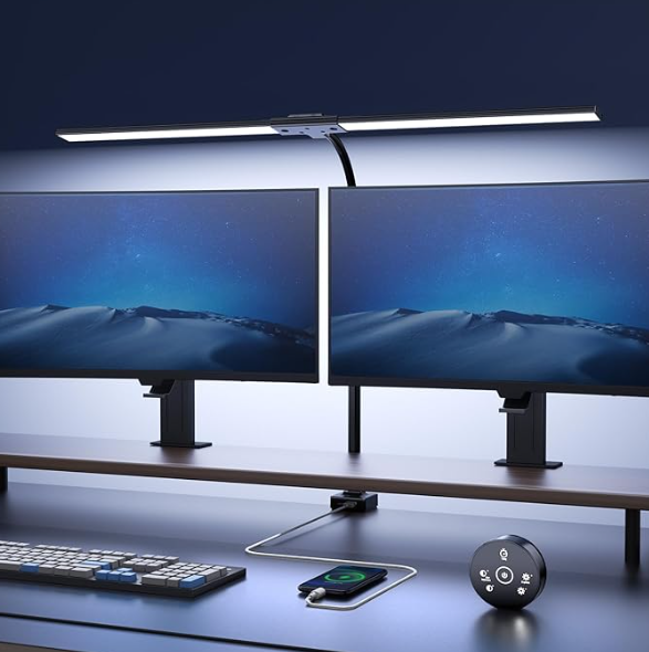 Lampara de Escritorio de LED 24W con Control Remoto