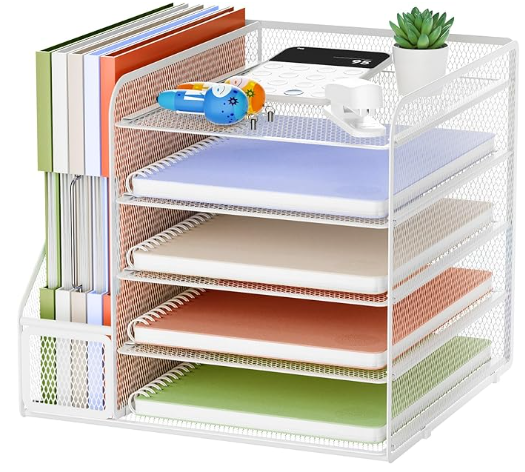 Marbrasse Organizador de Escritorio,5 Niveles Malla