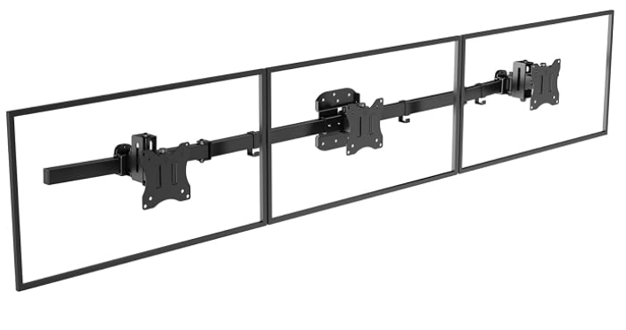 PUTORSEN Soporte de Pared Triple para Monitores de 17 a 27 Pulgadas